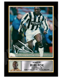 RUEL FOX (1) Limited Edition Football Player Signed Print - Football