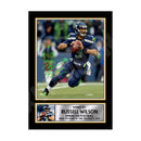 RUSSELL WILSON (1) Limited Edition Football Signed Print - American Footballer