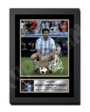 RUUD VAN NISTELROOY MALAGA Limited Edition Football Player Signed Print - Football