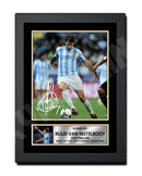 RUUD VAN NISTELROOY MALAGA 2 Limited Edition Football Player Signed Print - Football