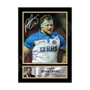 RYAN GRANT 2 Limited Edition Rugby Player Signed Print - Rugby