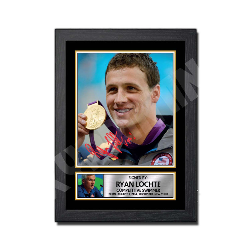 RYAN LOCHTE 2 Limited Edition Athletics Signed Print - Athletic