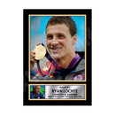 RYAN LOCHTE 2 Limited Edition Athletics Signed Print - Athletic