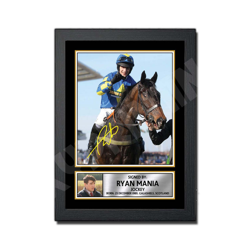 RYAN MANIA Limited Edition Horse Racer Signed Print - Horse Racing