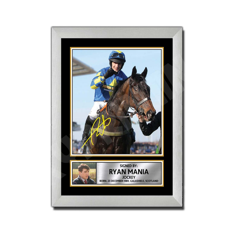 RYAN MANIA Limited Edition Horse Racer Signed Print - Horse Racing