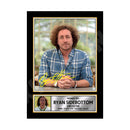 RYAN SIDEBOTTOM 2 Limited Edition Cricketer Signed Print - Cricket Player