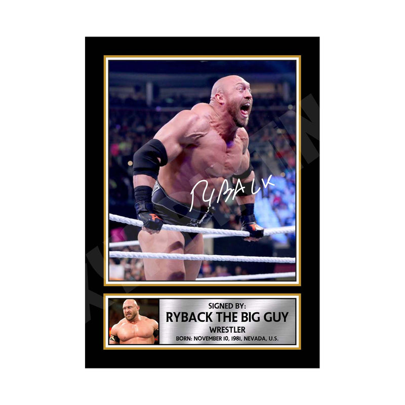 RYBACK THE BIG GUY 2 Limited Edition MMA Wrestler Signed Print - MMA Wrestling
