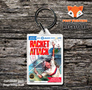 Race America Retro NES Game Cover Art Gaming Keyring