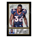 Rafael Bush 1 Limited Edition Football Signed Print - American Footballer