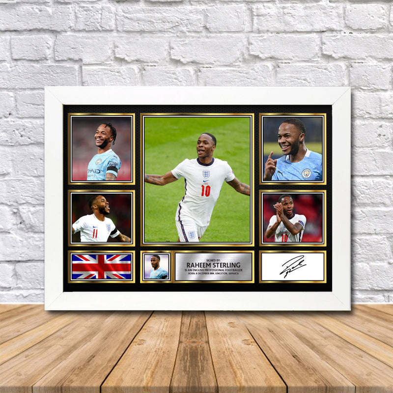 Raheem Sterling Limited Edition Signed Print