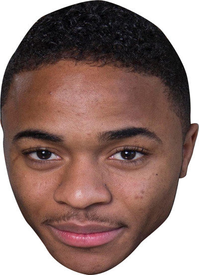 Raheem Sterling Celebrity Face Mask Fancy Dress Cardboard Costume Mask