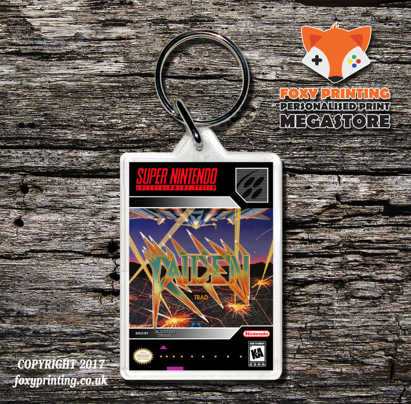 Raiden Trad Game Inspired Retro Gaming Keyring