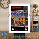 Raiden Trad Super Nintendo GAME INSPIRED THEME Retro Gaming Poster A4 A3 A2 Or A1