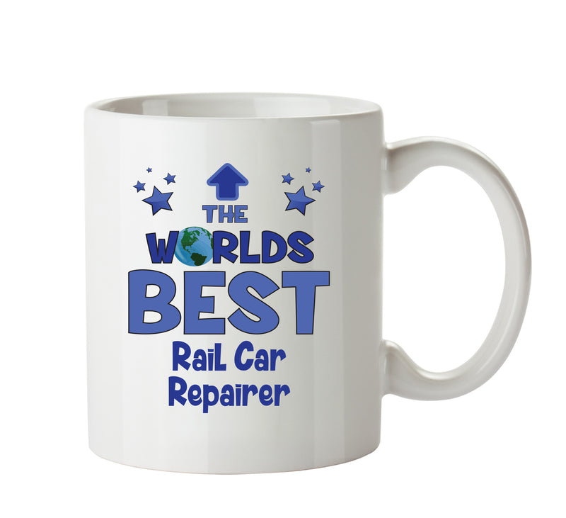 Worlds Best Rail Car Repairer Mug - Novelty Funny Mug