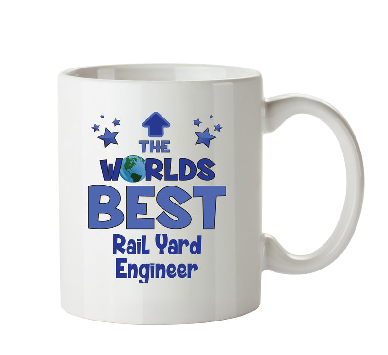 Worlds Best Rail Yard Engineer Mug - Novelty Funny Mug