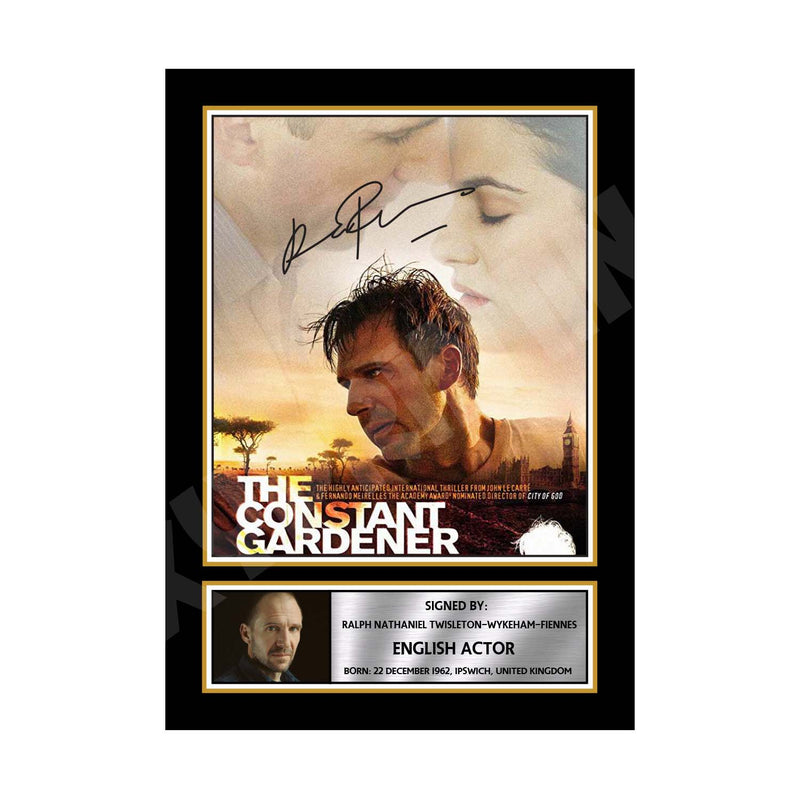 Ralph Fiennes 3 Limited Edition Movie Signed Print