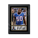 Ramon Humber 1 Limited Edition Football Signed Print - American Footballer