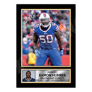 Ramon Humber 2 Limited Edition Football Signed Print - American Footballer