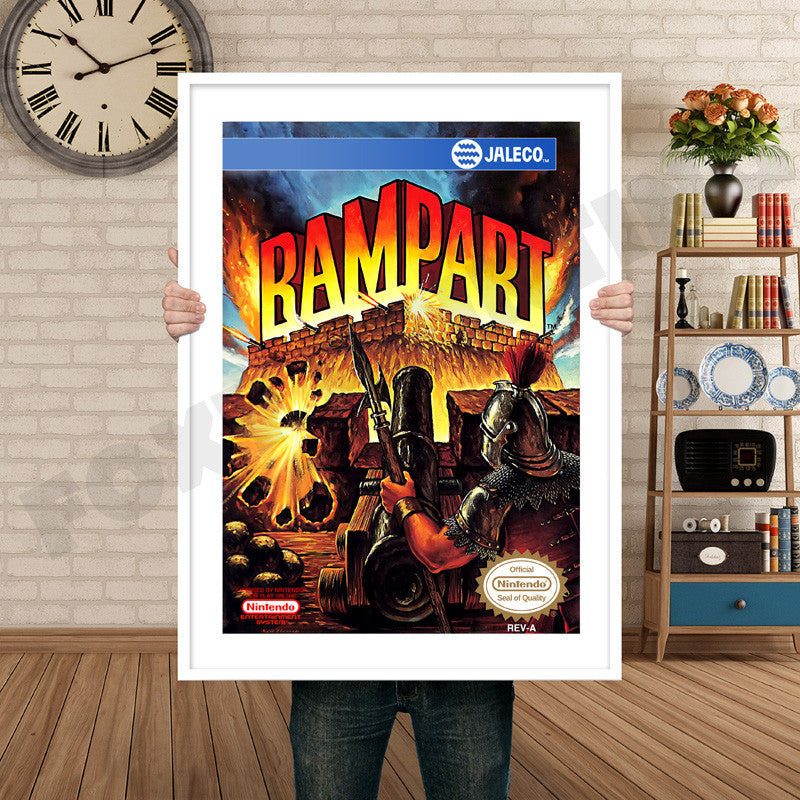 Rampart Retro GAME INSPIRED THEME Nintendo NES Gaming A4 A3 A2 Or A1 Poster Art 472