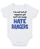 Rangers Hate Football Fan Baby Grow Bodysuit