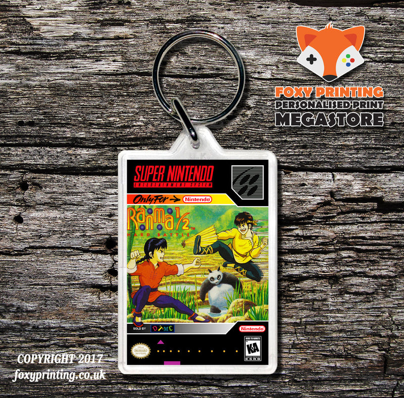 Ranma 1 2 Game Inspired Retro Gaming Keyring