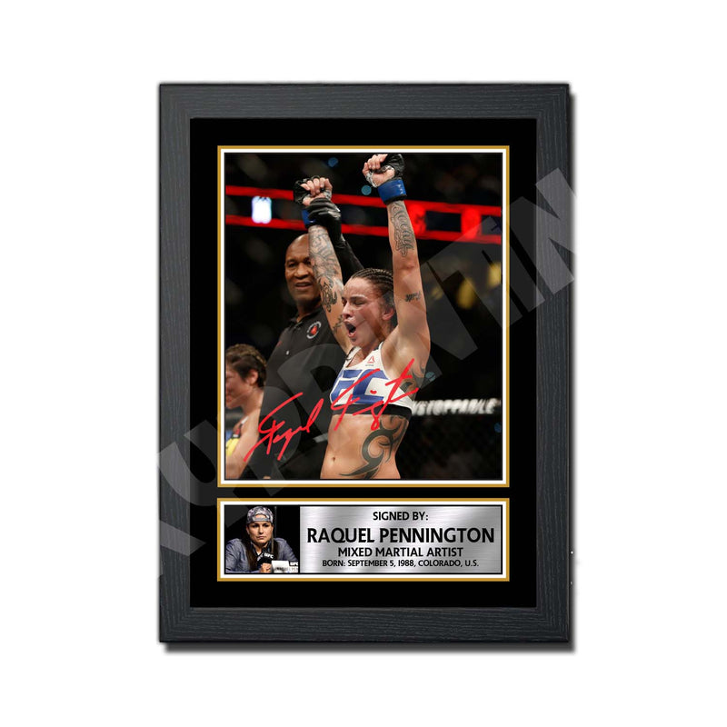 Raquel Pennington Limited Edition MMA Wrestler Signed Print - MMA Wrestling