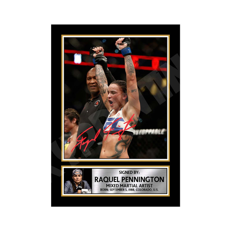 Raquel Pennington Limited Edition MMA Wrestler Signed Print - MMA Wrestling