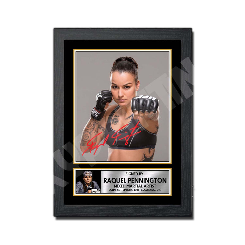 Raquel Pennington 2 Limited Edition MMA Wrestler Signed Print - MMA Wrestling