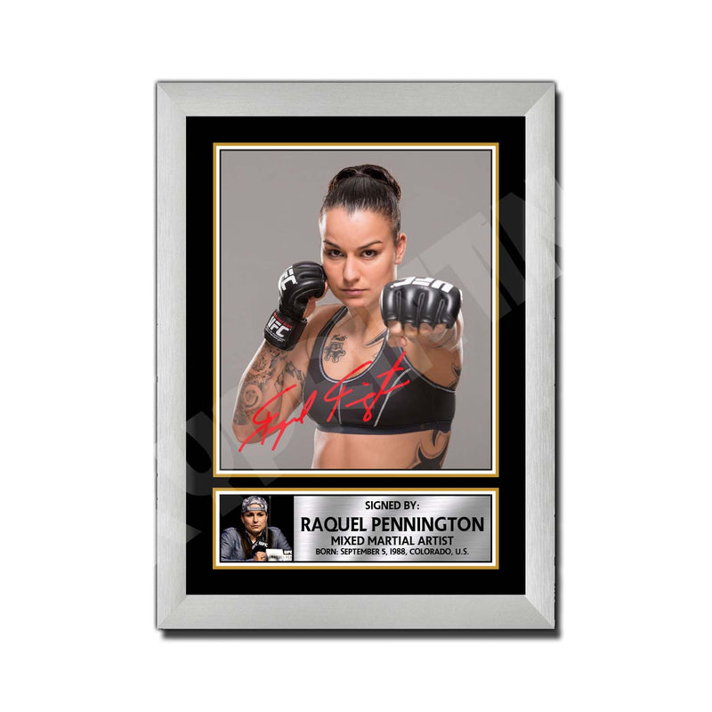Raquel Pennington 2 Limited Edition MMA Wrestler Signed Print - MMA Wrestling