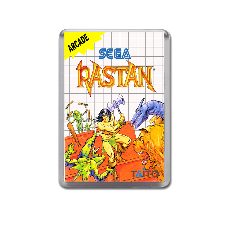 Rastan Sega Master System Game Inspired Fridge Magnet