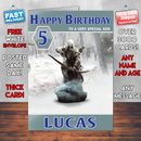 Personalised Ratonhnhaketon Assassins Creed Inspired Style Game Kids Inspired Birthday Card (SA)