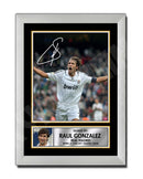 Raul Gonzalez 1 Limited Edition Football Player Signed Print - Football