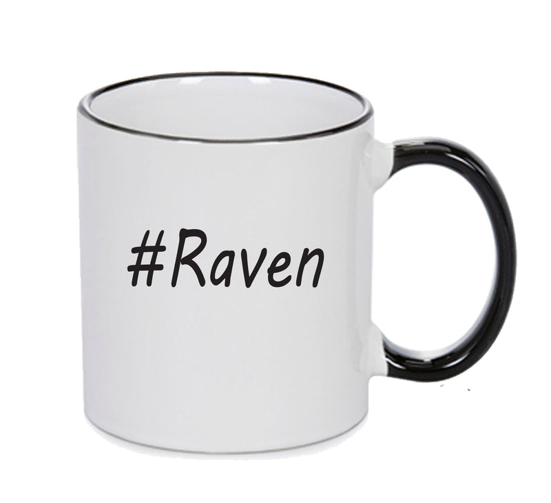 Personalised Your CUSTOM Name Raven Printed Mug