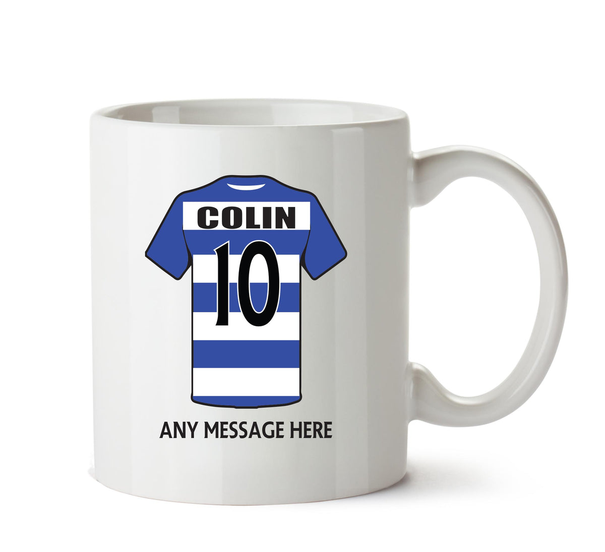 Reading Football Team Mug - Personalised Birthday Age and Name – printed mug product image 1