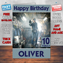 Ready Player One Theme Style Personalised Kids Inspired Movie Birthday Card (SA)