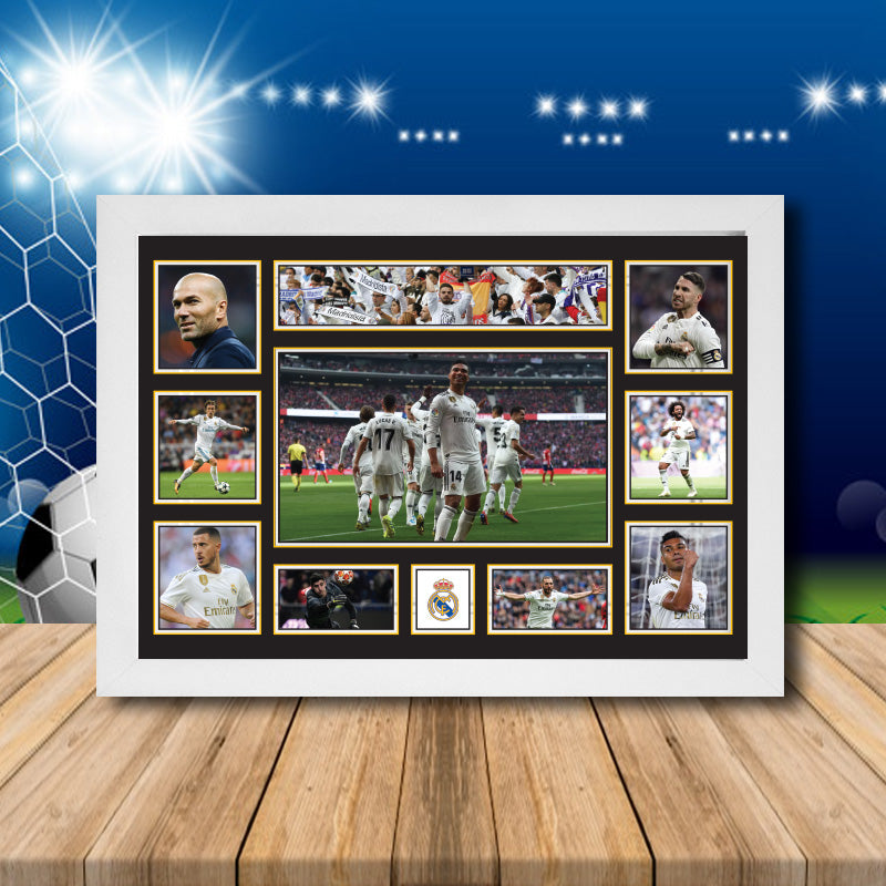 Real Madrid Football Team Printed Display Poster Gift