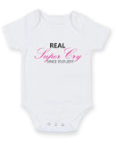 Real Supercry Personalised Baby Boy Girl Unisex Short Sleeve Bodysuit
