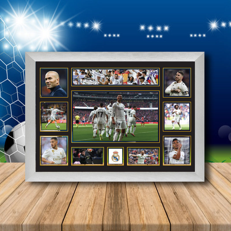 Real Madrid Football Team Printed Display Poster Gift