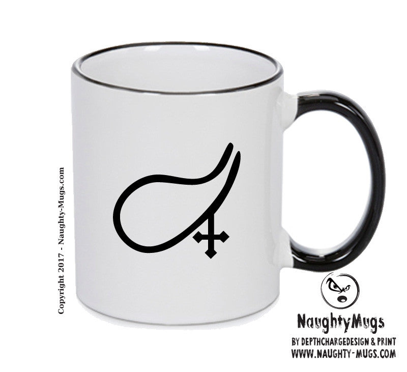 Receiver Black Handle Alchemy Mug GOTHIC GOTH HORROR STARS HORROSCOPE BLACK MAGIC MUG