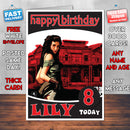 Personalised Red Dead Redemption Scarlet Lady Inspired Style Game Kids Inspired Birthday Card (SA)