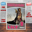 Personalised Red Dead Redemption Undead Inspired Style Game Kids Inspired Birthday Card (SA)
