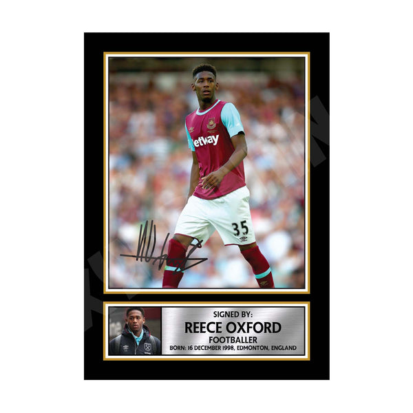 Reece OXFORD (1) Football Player Printed Signature Print
