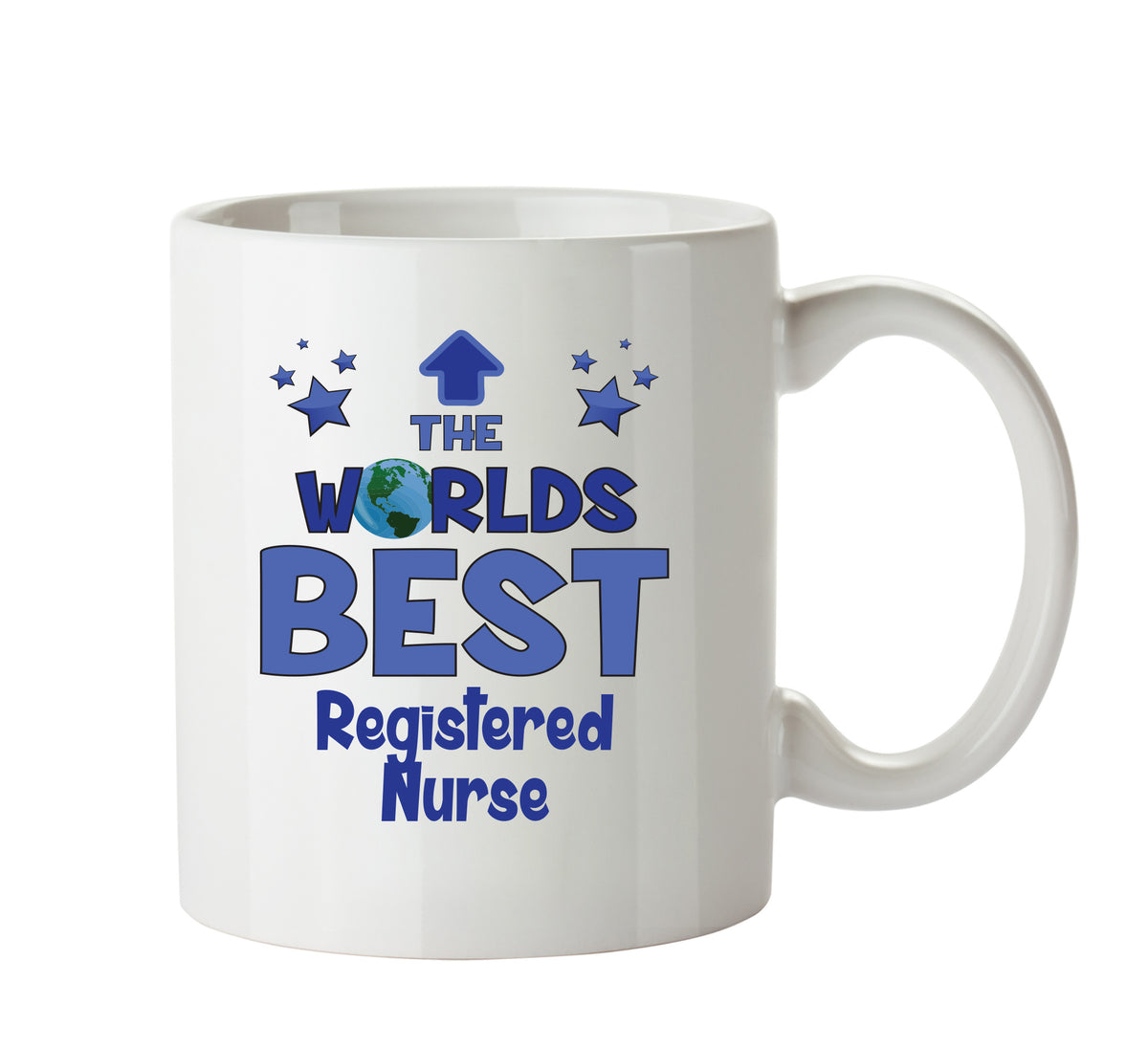 Worlds Best Registered Nurse Mug - Novelty Funny Mug – printed mug product image 1