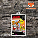 Ren And Stimpy Fire Dogs Game Inspired Retro Gaming Keyring