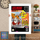 Ren And Stimpy Fire Dogs Super Nintendo GAME INSPIRED THEME Retro Gaming Poster A4 A3 A2 Or A1
