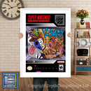 Ren And Stimpy Show Veediots Super Nintendo GAME INSPIRED THEME Retro Gaming Poster A4 A3 A2 Or A1