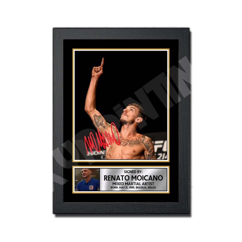Renato Moicano Limited Edition MMA Wrestler Signed Print - MMA Wrestling
