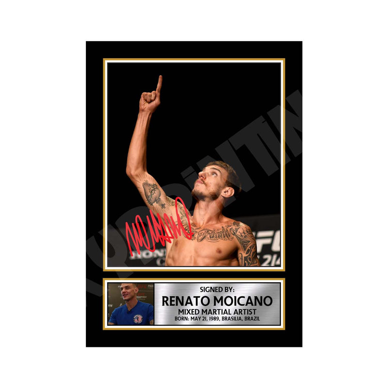 Renato Moicano Limited Edition MMA Wrestler Signed Print - MMA Wrestling