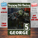 Personalised Reptilian Skaarj Unreal Tournament Inspired Style Game Kids Inspired Birthday Card (SA)