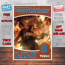 Personalised Resident Evil 2 Inspired Style Game Kids Inspired Birthday Card (SA)